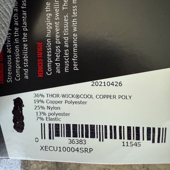 THORLOS EXPERIA ENERGY UNISEX LOW CUT COMPRESSION SOCKS SMALL - Picture 4 of 5